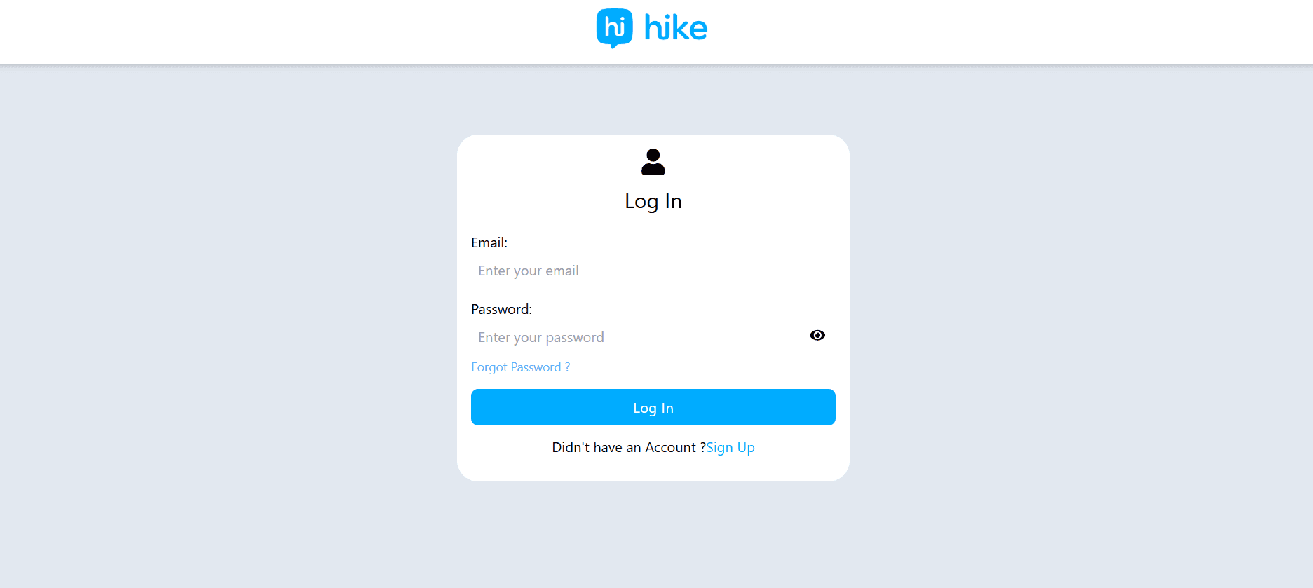 Hike Chat Application
